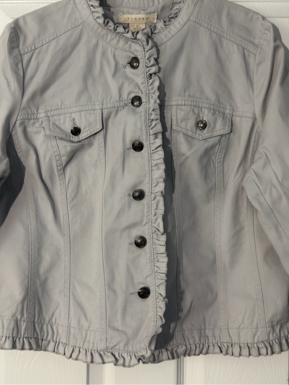 Sandro Ruffle-Trim Jacket - Picture 5 of 5